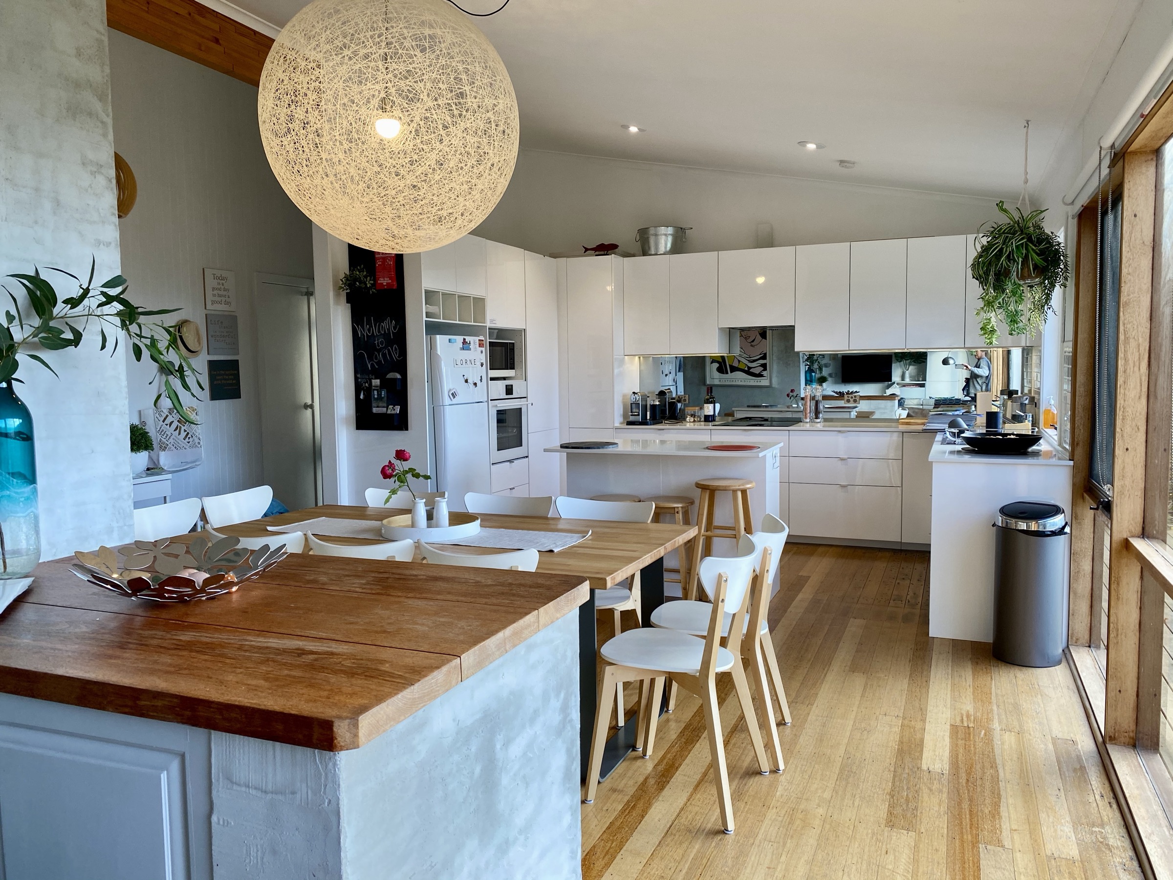 Open-plan living and kitchen