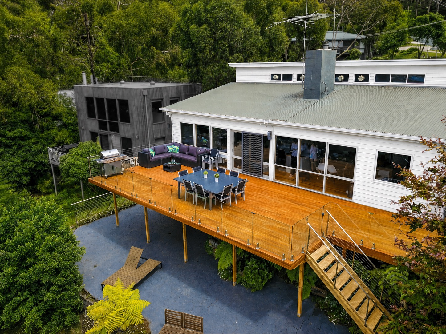 Timber deck and pool